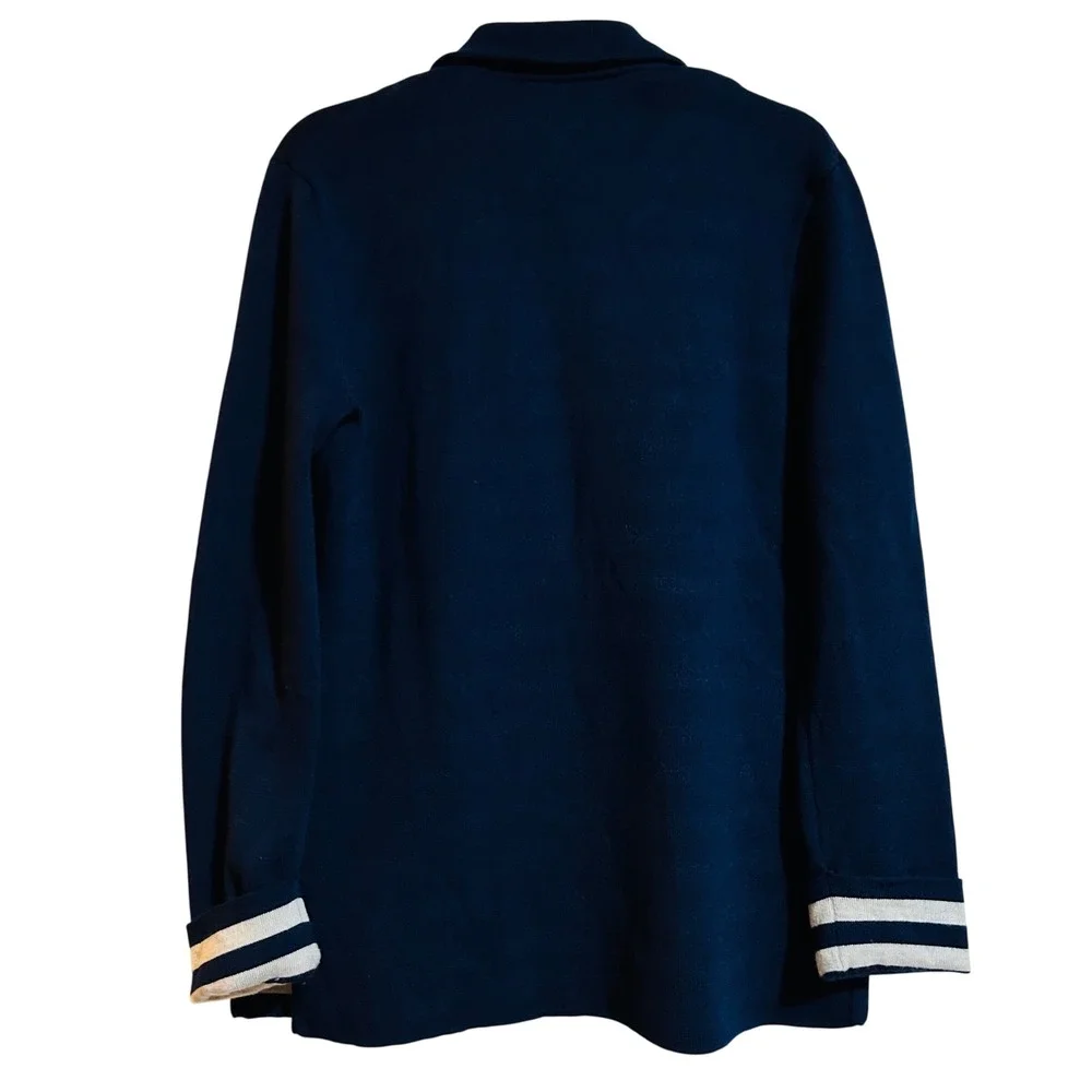 J.Crew Wool Blazer Jacket,‎ Navy, Women's Small, 2-Buttons